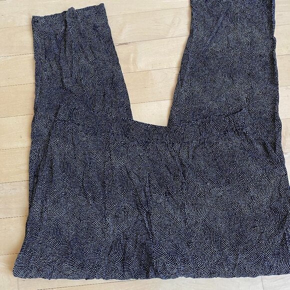 𝅺LEITH Bnwt High Waist Wide Leg Pant White Dots Xxl - Picture 9 of 9